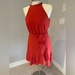 NWT She+Sky Bright orange dress, small